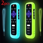 2P Silicone Remote Control Cover For Roku Glow-in-the-dark Tv Holder Case. Fixed Price $12.99.
