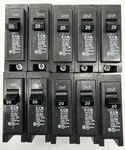 10 Pcs Eaton BR120 - 20A Circuit Breaker. Fixed Price $69.99.