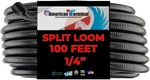 100 Ft 1/4 Inch Split Loom Tubing Wire Conduit Hose Cover Auto Home Marine Black. Fixed Price $19.99.