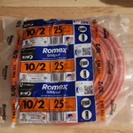 Southwire Romex Simpull 10/2 Nm-b Copper Indoor Cable Awg 600V 25 Ft. Fixed Price $65.00.