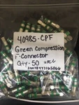 Leviton 40985-CPF Compression F-connector, Green Qty 50 Free Shipping. Fixed Price $42.48.