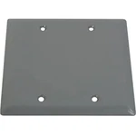 Greenfield Weatherproof Electrical Box Blank Outlet Cover 2 Gang Gray. Fixed Price $8.99.