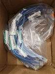 Box Of 10 Panduit NK6PC1BUY Netkey Copper Patch Cord, Category 6, Blue Utp. Fixed Price $40.00.