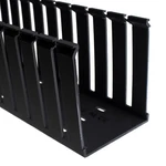 Panduit G4X4BL6 Type Wide Slot Wiring Duct, Lead-free Pvc, Black (6-FEET). Fixed Price $64.50.