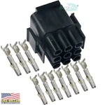 Molex Mlx 9-PIN Plug 2.13MM Power Crimp Housing Latch Lock W/14-20 Awg Sockets. Fixed Price $9.02.