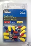 Ideal Ring Terminal Assortment, 770300, 20 Pk, Lot Of 1. Fixed Price $13.99.