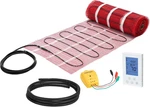 50 Sqft Electric Radiant Floor Heating Mat With Smart Thermostat - Easy Install. Fixed Price $259.99.