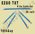 Ezgo Txt Golf Cart 36V 4 Ga Blue Hd Battery Cable Set. Fixed Price $25.00.