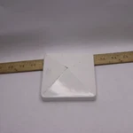 Classy Caps Pyramid Fence Post Pvc White 4" X CC0446KW. Fixed Price $7.83.
