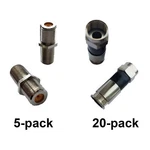 Perfect Vision PV6UE-05 Ridgeloc Connectors RG6 Coax Bag Of 20+5 F81 Barrel 3GHZ. Fixed Price $17.95.