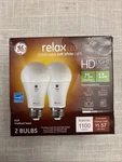 (2 Pack) Ge Lighting 36144 Relax Led A19 Bulb, Soft White, 1100 Lumens,. Fixed Price $18.95.