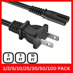 Of Standard Ac Power Cord Cable 2 Slot Figure 8 3FT 5FT 10FT Iec C7. Fixed Price $46.99.