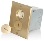 Leviton 25249-TFB (nib) 15A, 125V, Tamper-resistant Duplex Receptacle Floor Box. Fixed Price $67.99.