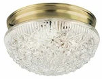 Westinghouse 6661000 Two Light Flush Mount Faceted Glass Ceiling Fixture. Fixed Price $61.31.