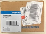 (10) 5-PACK Superstrut 3/8" Square Washer Gold Galvanized, ZAB2413/8-10. Fixed Price $65.00.