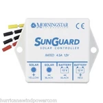 Morningstar SG-4 Sunguard- 4.5 Amp 12 Volt Solar Charge Controller. Fixed Price $39.00.