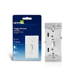 Leviton White 600 Toggle Dimmer Switch TSL01-00W (10-PACK). Fixed Price $190.00.