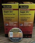 Sale!! 20 Rolls Scotch 3M Super 33+ 3/4" X 66' Black Tape. Fixed Price $85.00.