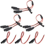 6 Pcs Sae Y Splitter Extension Cable Quick Disconnect Connector Dc Power .... Fixed Price $17.80.
