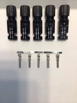 Lot Of 5 - MC4 Solar Panel Cable Connector Female With Pins 10 Awg Wire. Fixed Price $14.99.