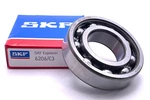 Skf 6206 C3 Deep Groove Ball Bearing, Open, No Seals 30X62X16 Mm. Fixed Price $12.72.
