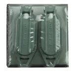 Hubbell Raco 2-GANG 2-DUPLEX Receptacle Weatherproof Cover For Outside. Fixed Price $9.99.