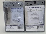 Superflex Seal Gang Outlet Box Gray Weatherproof Rectangular 3 Hole 1/2". Fixed Price $28.99.