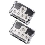 Vonsom Way Power Distribution Block, 1X 0/2/4 Awg Gauge In 4X 4/8/10.... Fixed Price $27.27.