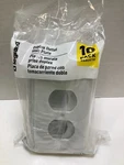 Pass & Seymour Legrand SP8WCP10 White Nylon Wall Plates, 10PK, Lot Of 10, 100CT. Fixed Price $44.95.