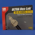 (1-100PK)-GARDNER Bender Hex-lok Ivory 22 Awg 8 Wire Connector 10-1H1. Fixed Price $14.99.
