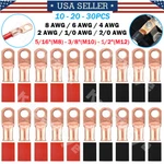 10/20/30PCS Copper Wire Lugs Ring Terminal Battery Cable Ends Welding Connectors. Fixed Price $52.84.