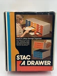 Nos Vintage Stac Drawer Storage Cabinet New Orange Rare! Akro-mils 50-150. Fixed Price $90.24.