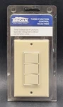 Broan 3-FUNCTION Control Wall Switch P66V Ivory Combination Units Nos New Htf. Fixed Price $31.45.
