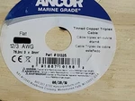 Ancor 12/3C Marine Grade Tinned Copper Triplex Boat Cable (b/w/g) White /25FT. Fixed Price $49.99.