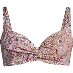 New Lands' End Twist Front Bikini Top 522836 White Clay Bisque Paisley Mix. Fixed Price $29.18.
