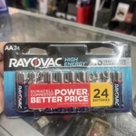 24 Rayovac High Energy Aa Batteries Alkaline (1-BLK-7). Fixed Price $20.87.