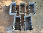 Lot (5) Pass & Seymour S4-68-RAC 4-GANG Nail-on Plastic Outlet Boxes. Fixed Price $30.00.