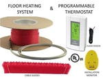 Electric Tile Radiant Warm Floor Heated Kit, 120V, All Sizes Available. Fixed Price $469.00.