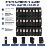 Lot Of 16 Eaton Cutler Hammer CH220HM 20A Pole Breakers. Fixed Price $199.99.