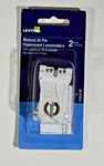 Leviton C20-13354-W Medium Bi-pin Fluorescent Lampholders (2 Pack) New Nip. Fixed Price $14.99.