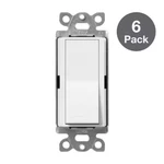 Claro On/off Switch, 15 AMP/3 Way, White (CA-3PS-WH-6) (6-PACK). Fixed Price $80.03.