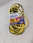 Worksmart 50' Yellow/black Outdoor Extension Cord 14/3 Gauge/conductor 73050WSYB. Fixed Price $21.20.