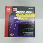Gardner Bender Nm Cable Staples For Wood 1/2" 100 Pcs. #MS-150. Fixed Price $9.75.