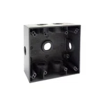 Bell Outdoor 5338-0, 1/2" Npt Hub, Aluminum, 2-GANG Weatherproof Outlet Box, 1PC. Fixed Price $19.99.