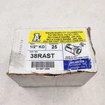 Arlington 38RAST 1/2" Retrofit SNAP2IT Cable Connector 3/8" Knockout Box 25. Fixed Price $50.00.