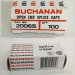 Ideal Buchanan 2006S Copper Splice Caps 100 Open End Crimp Connectors 18-10 Awg. Fixed Price $15.69.