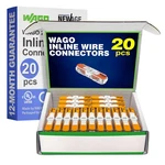 Wago 221-2401 20PC Inline Compact Splicing Wire Connectors Includes. Fixed Price $31.99.