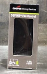Cooper DFS15P-W Fan Control With Preset 3 Speed Single Pole 1.5 Amp 120 Vac Nos. Fixed Price $15.99.