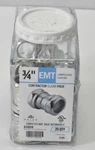 Halex Metallic Emt Compression Couplings Steel 3/4" 20 Pack 62402B 1001-403-069. Fixed Price $6.65.