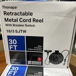 Thonapa 30 Ft Retractable Extension Cord Reel With Breaker Switch And Elect.... Fixed Price $39.99.